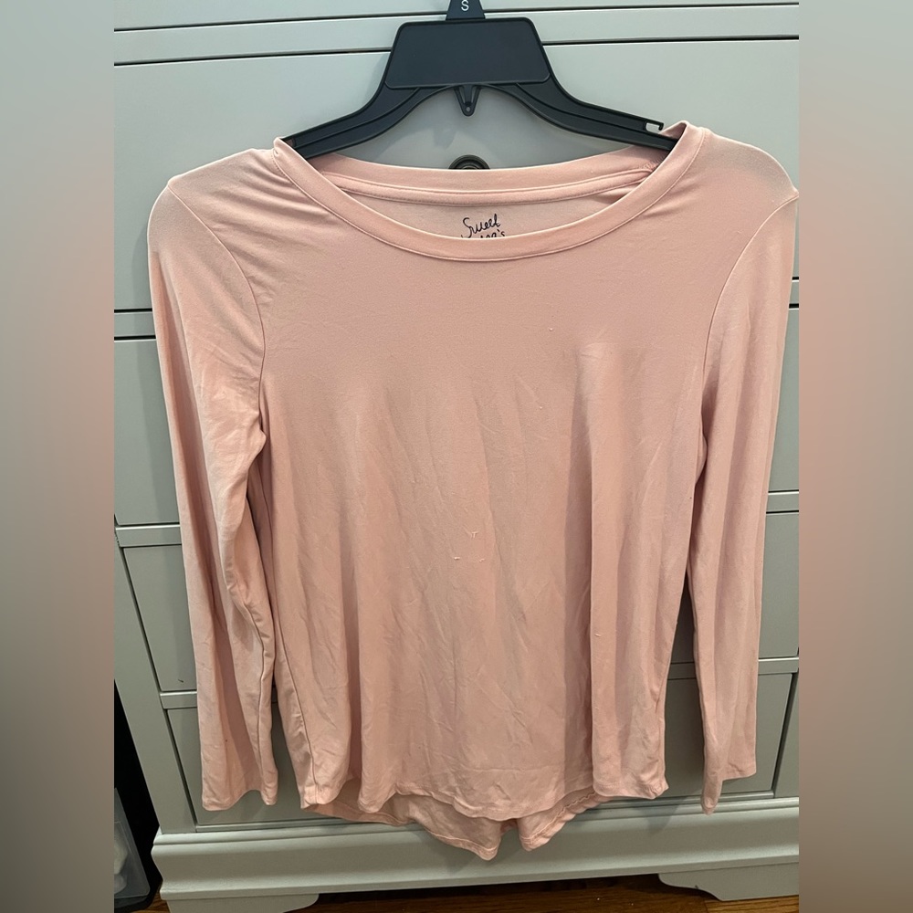 Sweet Teas Pink Rose Long Sleeve Shirt
